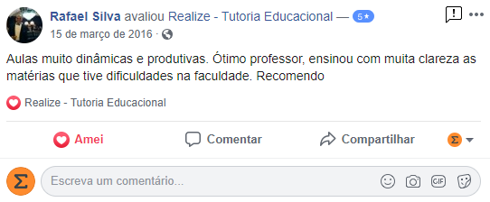 Avaliação facebook - Rafael Silva