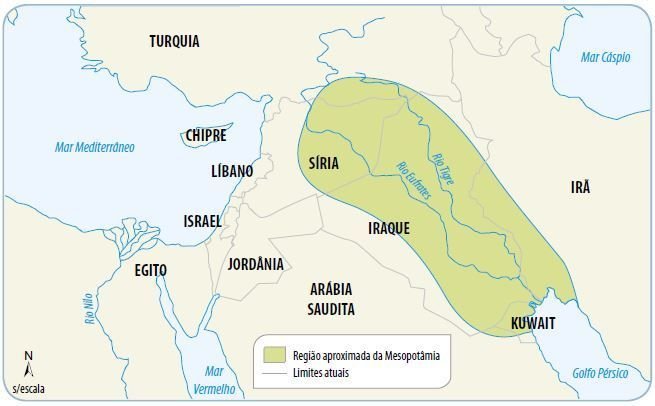 Mapa da Mesopotâmia